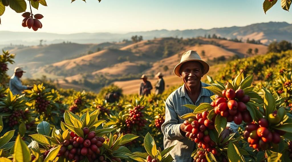 In which countries does coffee grow?