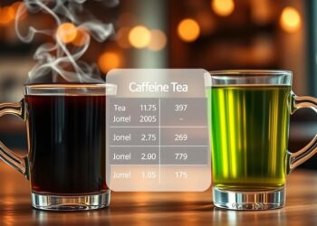 Where is more caffeine in tea or coffee